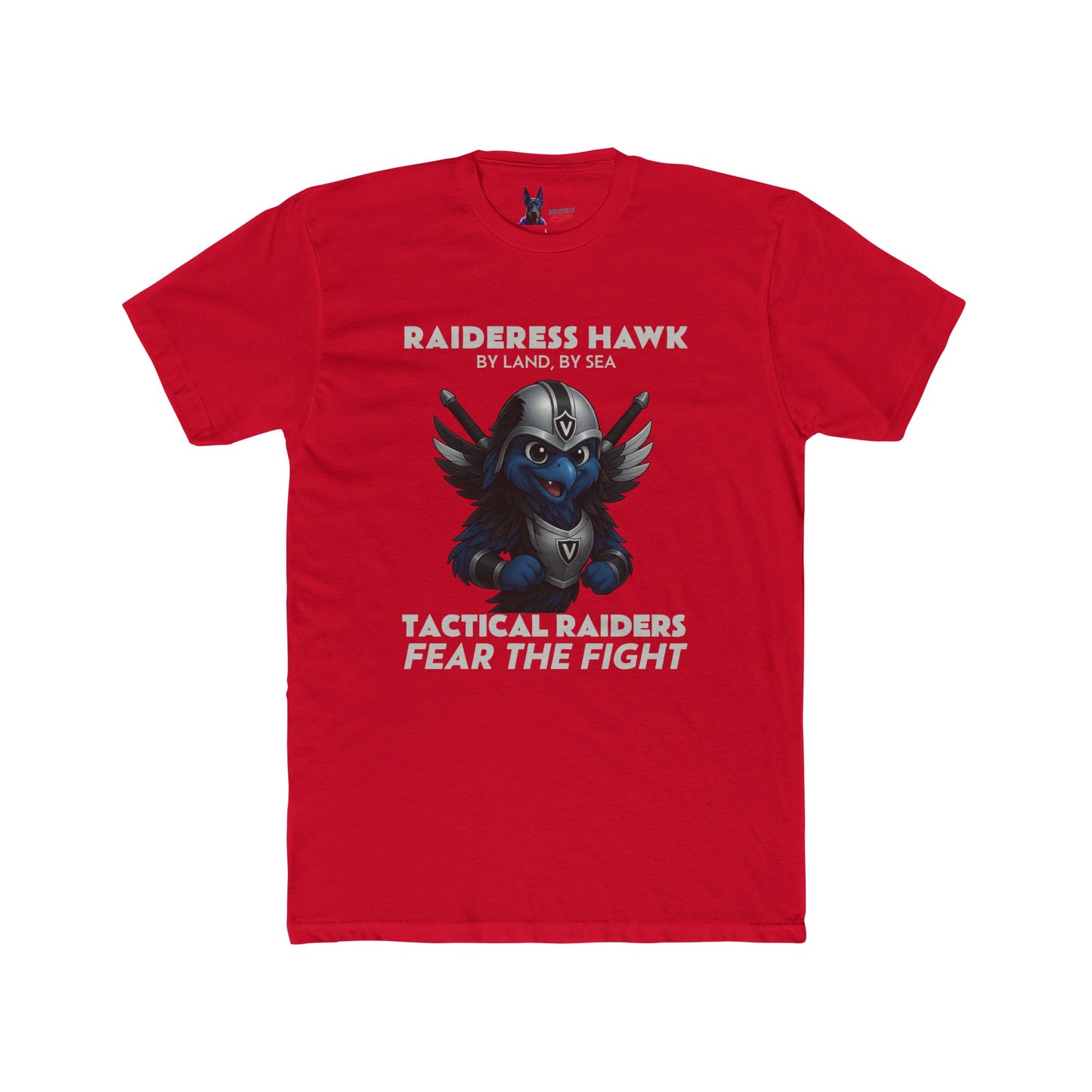 Wylieville After Dark: Raideress Hawk Fear the Fight Unisex Cotton Tee
