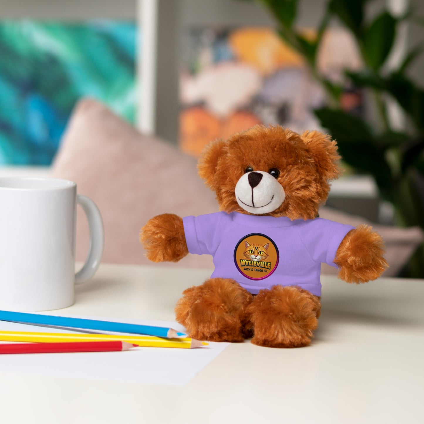 Wylieville Stuffed Animal with Tee - Cute Gift for Kids