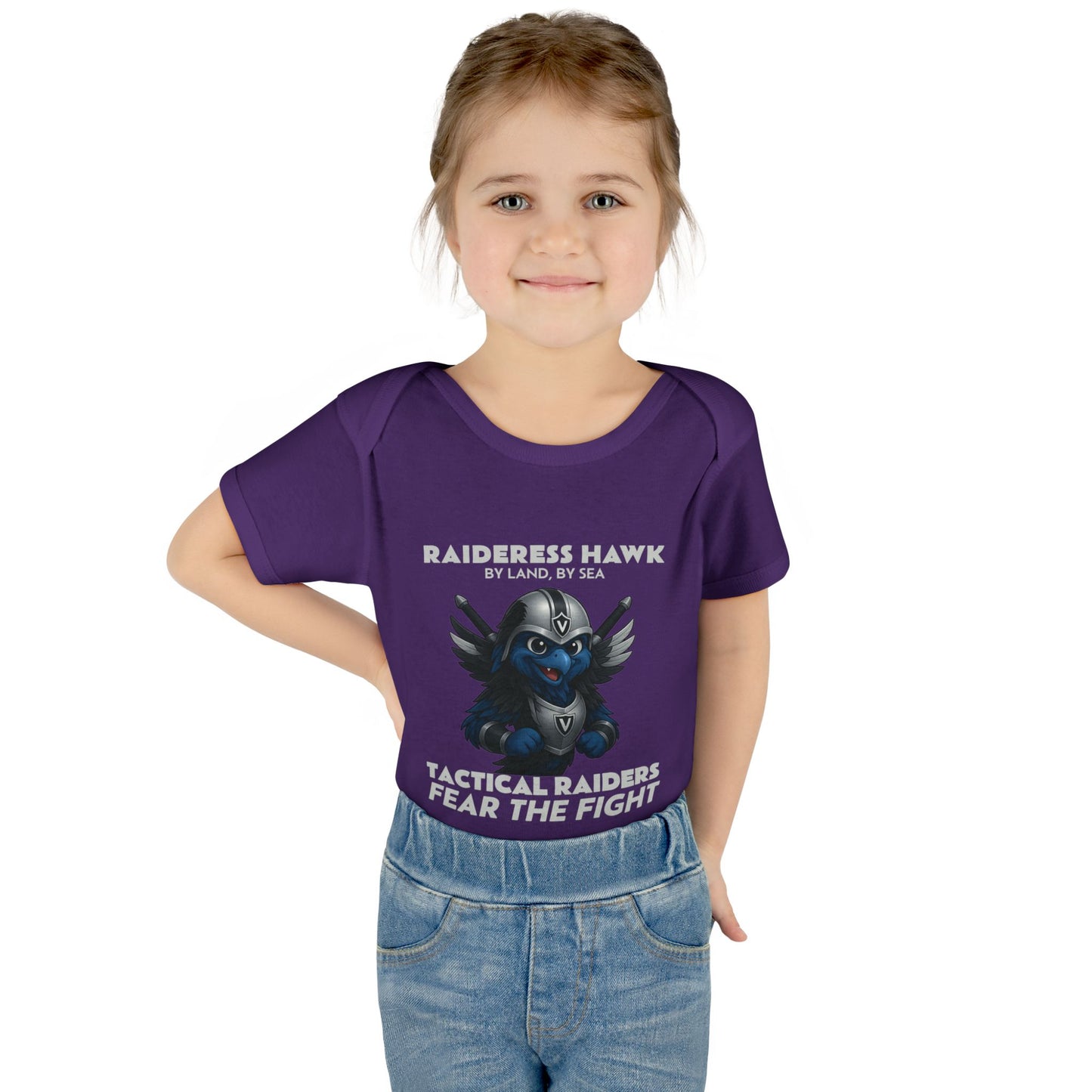 Wylieville: Raideress Hawk Cute Infant Bodysuit, Perfect for Little Fans