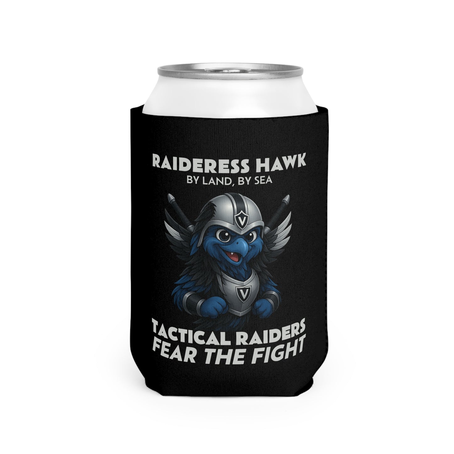 Wylieville After Dark: Raideress Hawk Fear the Fight Can Cooler Sleeve