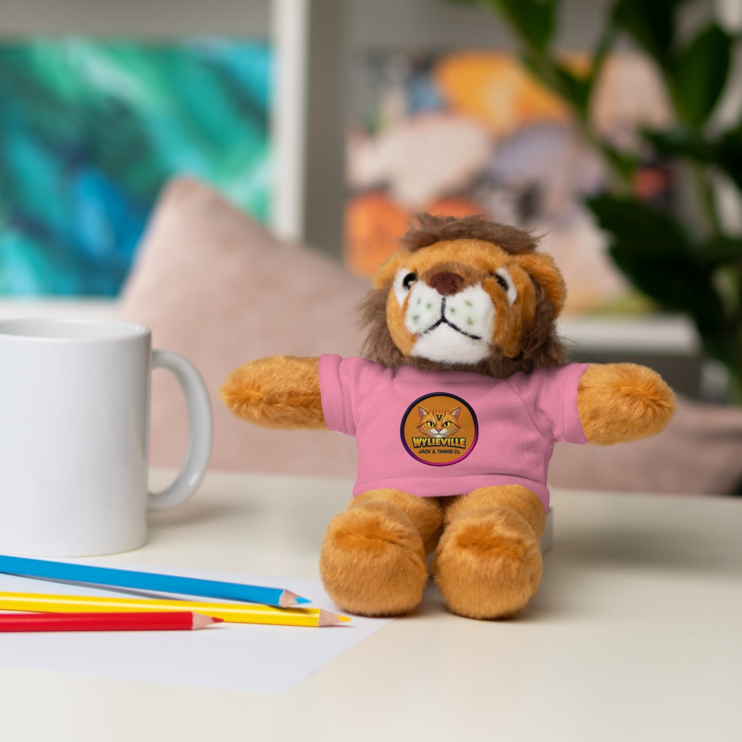 Wylieville Stuffed Animal with Tee - Cute Gift for Kids