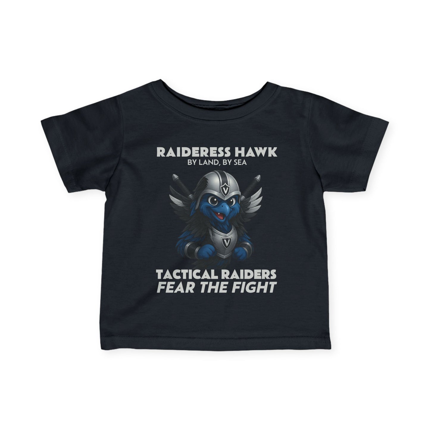 Wylieville: Raideress Hawk Fear the Fight Infant Fine Jersey Tee