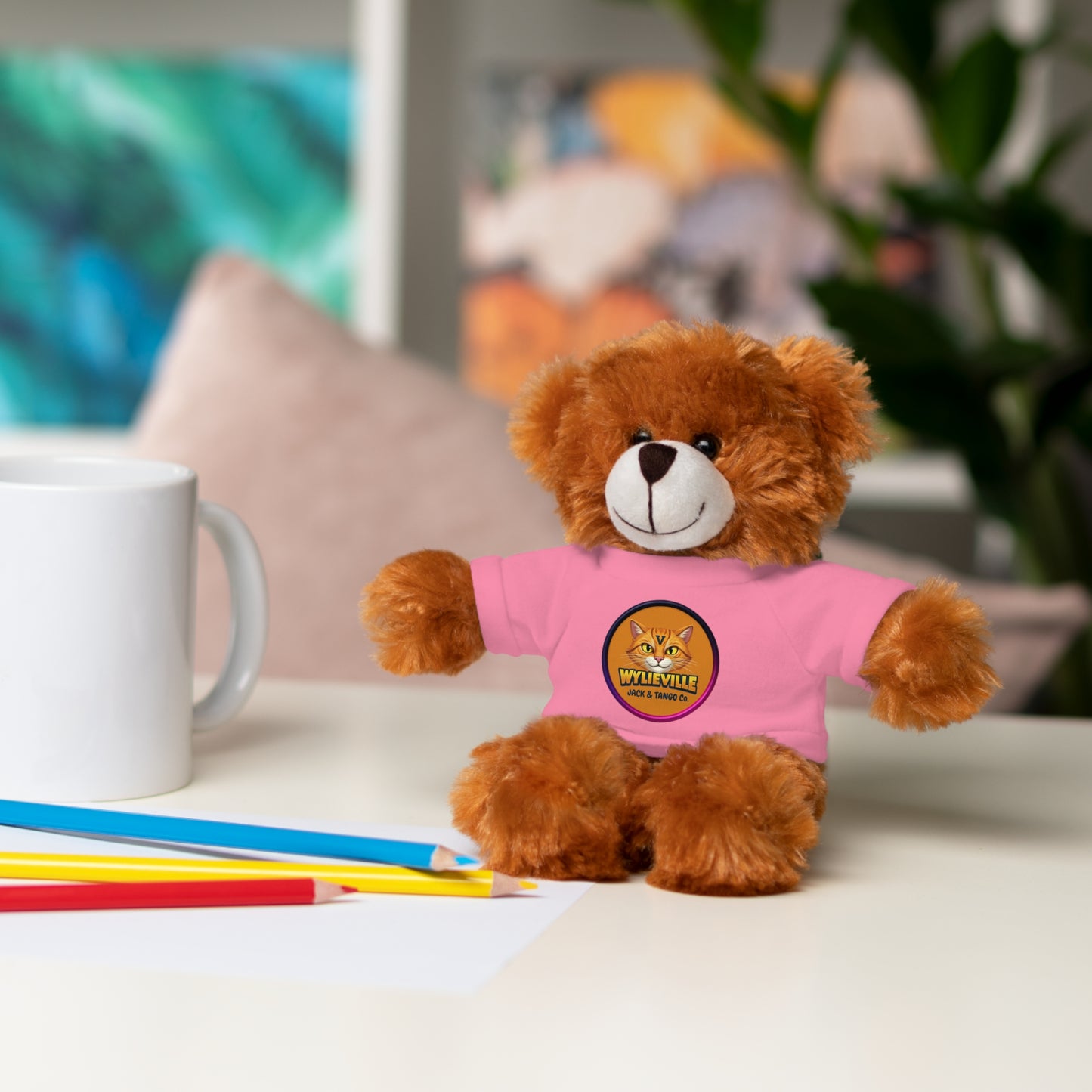 Wylieville Stuffed Animal with Tee - Cute Gift for Kids