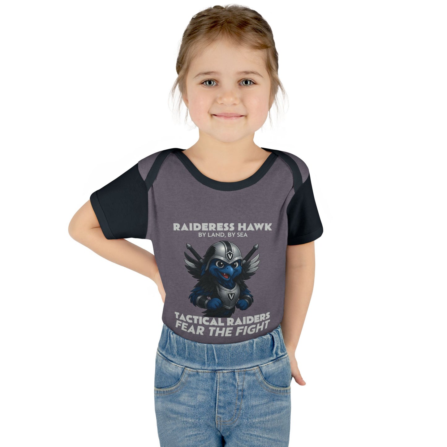 Wylieville: Raideress Hawk Cute Infant Bodysuit, Perfect for Little Fans