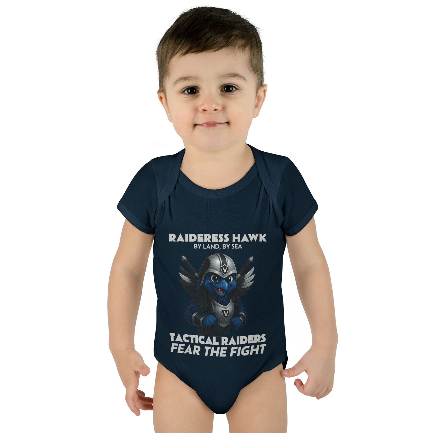 Wylieville: Raideress Hawk Cute Infant Bodysuit, Perfect for Little Fans