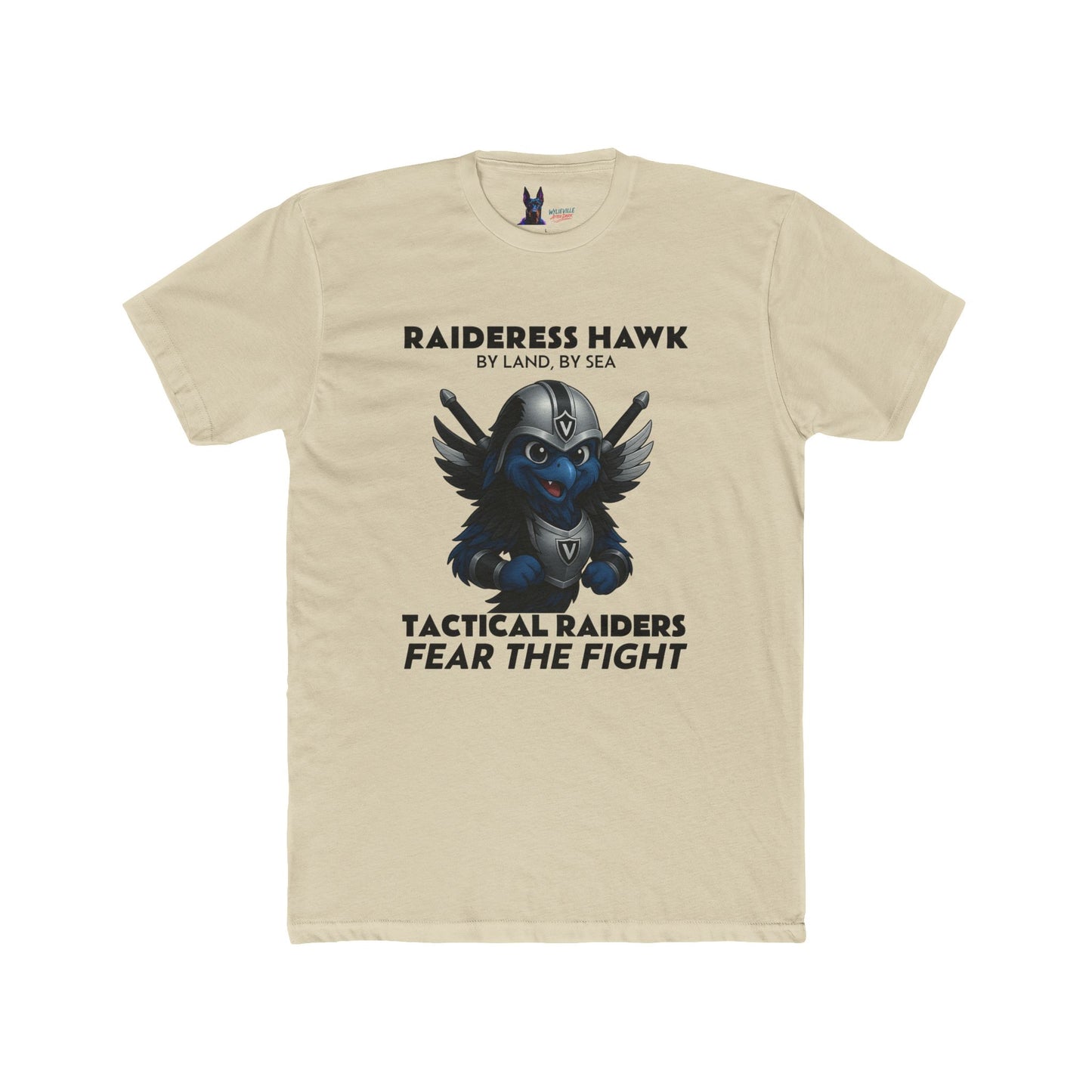 Wylieville After Dark: Raideress Hawk Fear the Fight Unisex Cotton Tee