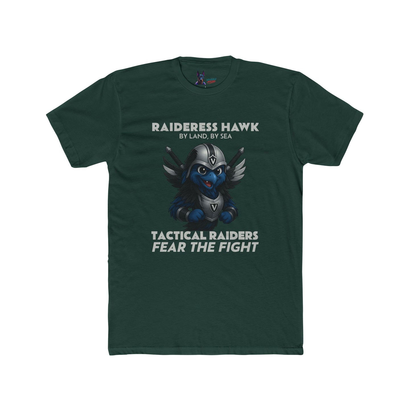 Wylieville After Dark: Raideress Hawk Fear the Fight Unisex Cotton Tee