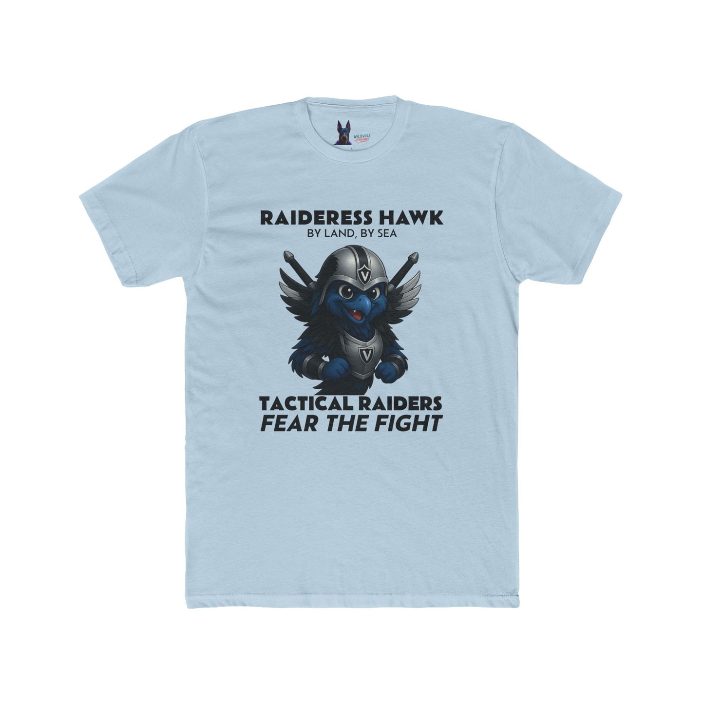 Wylieville After Dark: Raideress Hawk Fear the Fight Unisex Cotton Tee