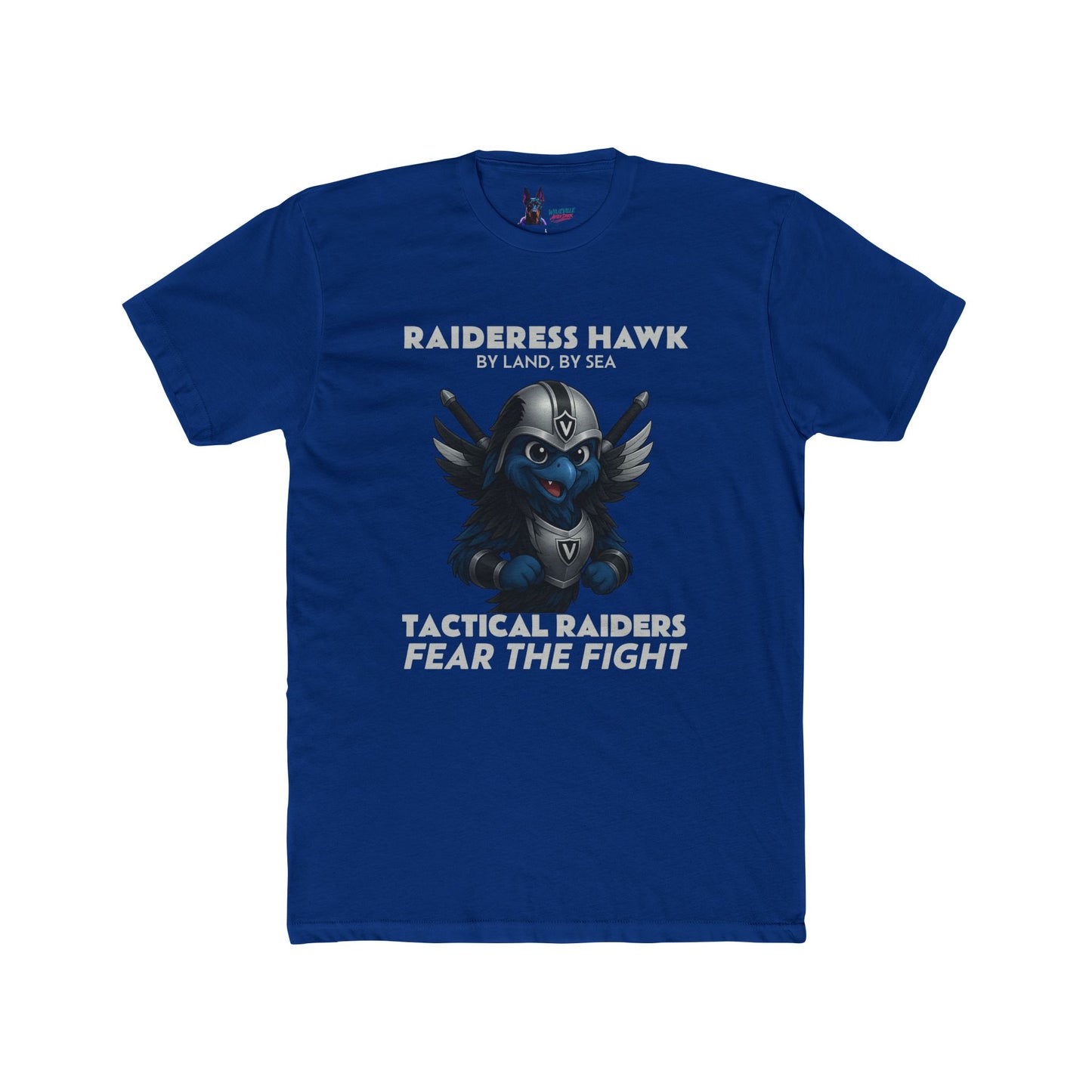 Wylieville After Dark: Raideress Hawk Fear the Fight Unisex Cotton Tee