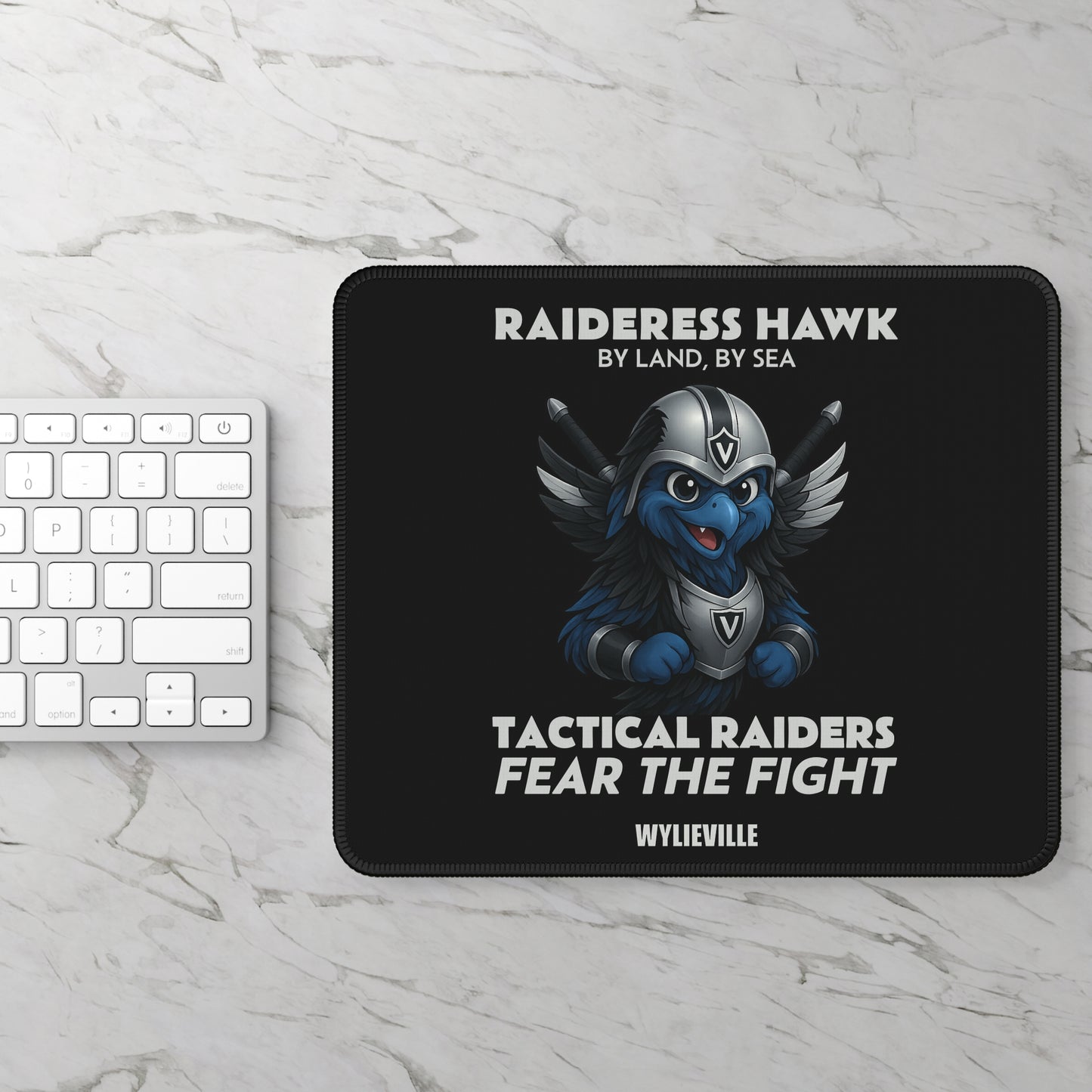 Wylieville - Raideress Hawk Fear the Fight Gaming Mouse Pad