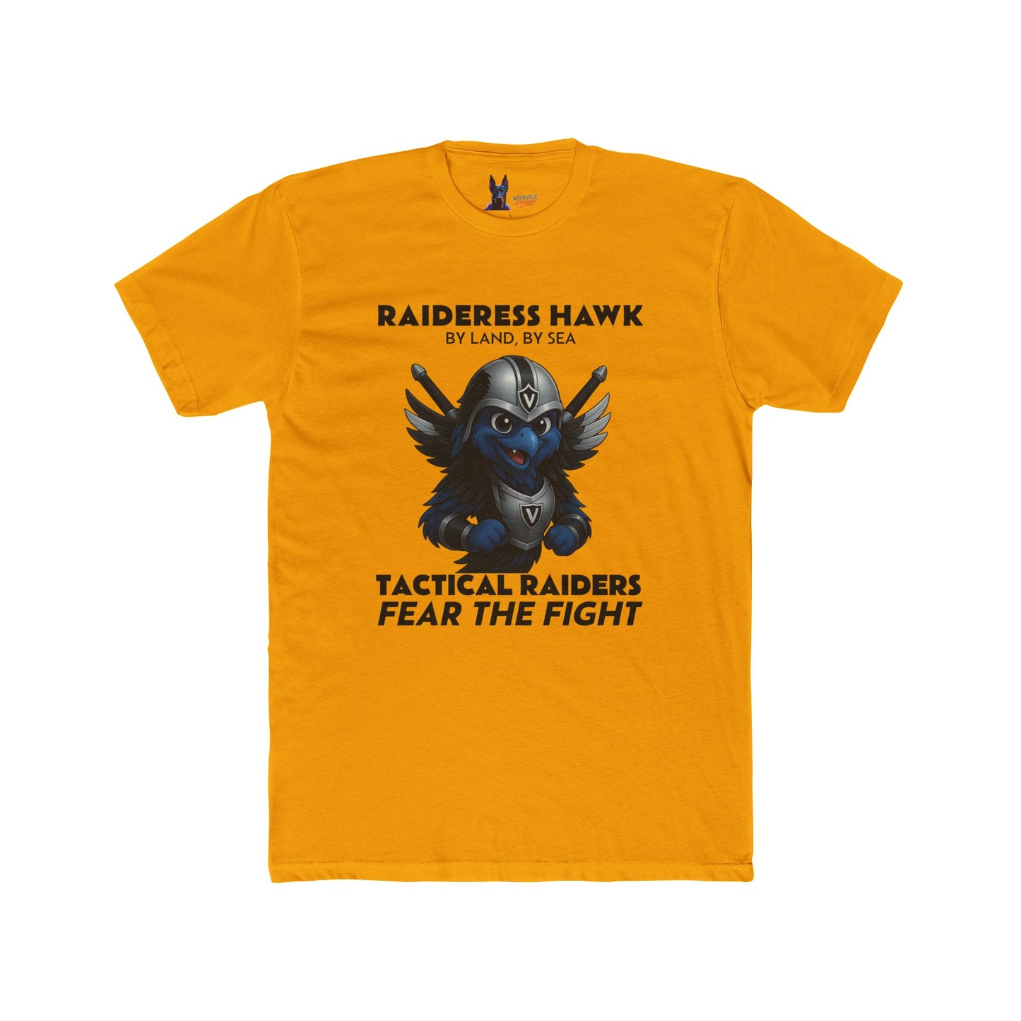 Wylieville After Dark: Raideress Hawk Fear the Fight Unisex Cotton Tee