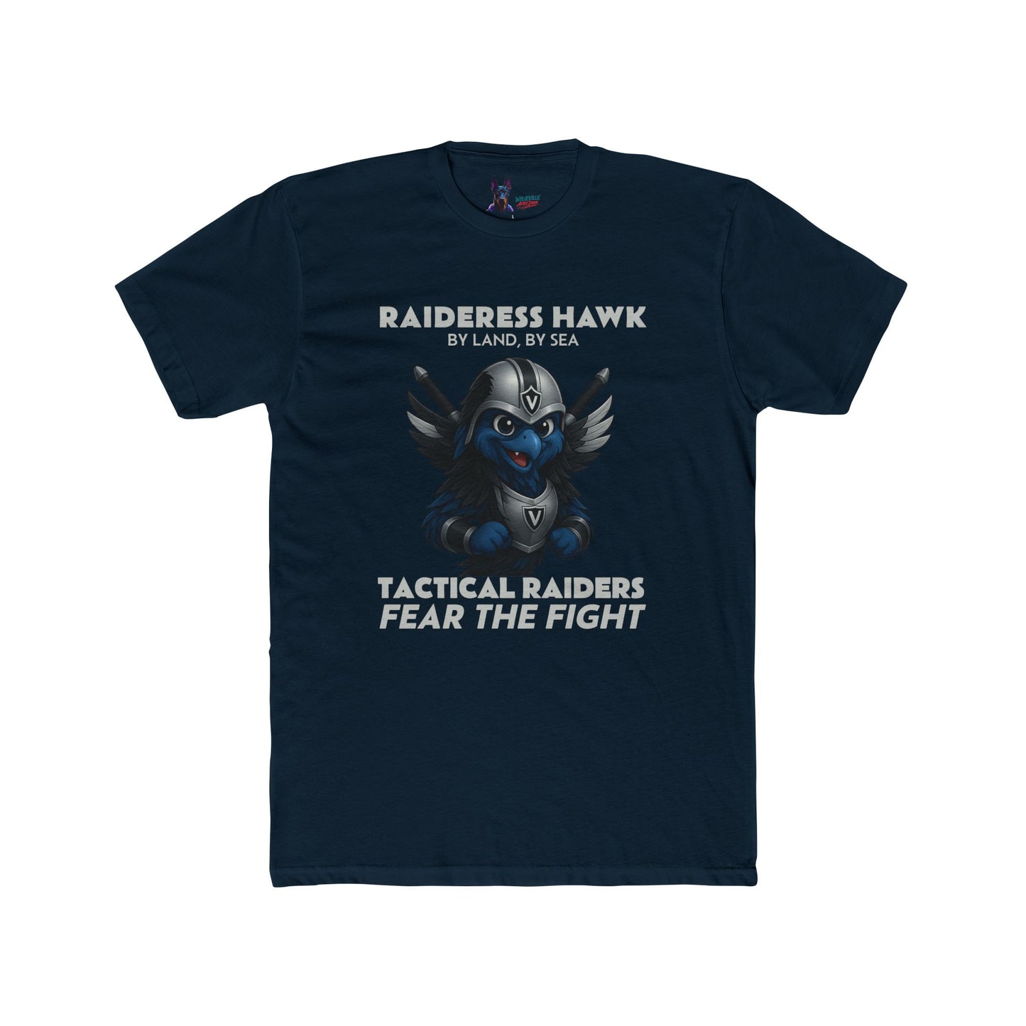 Wylieville After Dark: Raideress Hawk Fear the Fight Unisex Cotton Tee