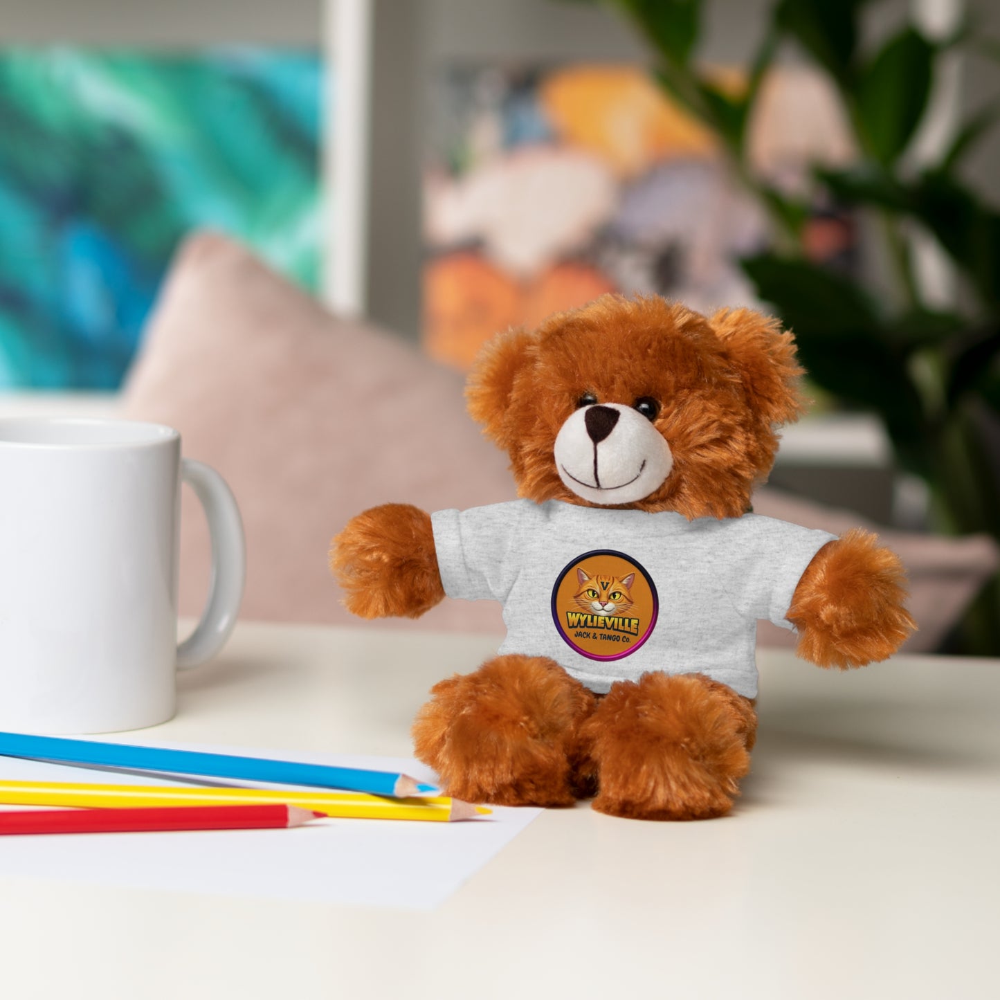 Wylieville Stuffed Animal with Tee - Cute Gift for Kids