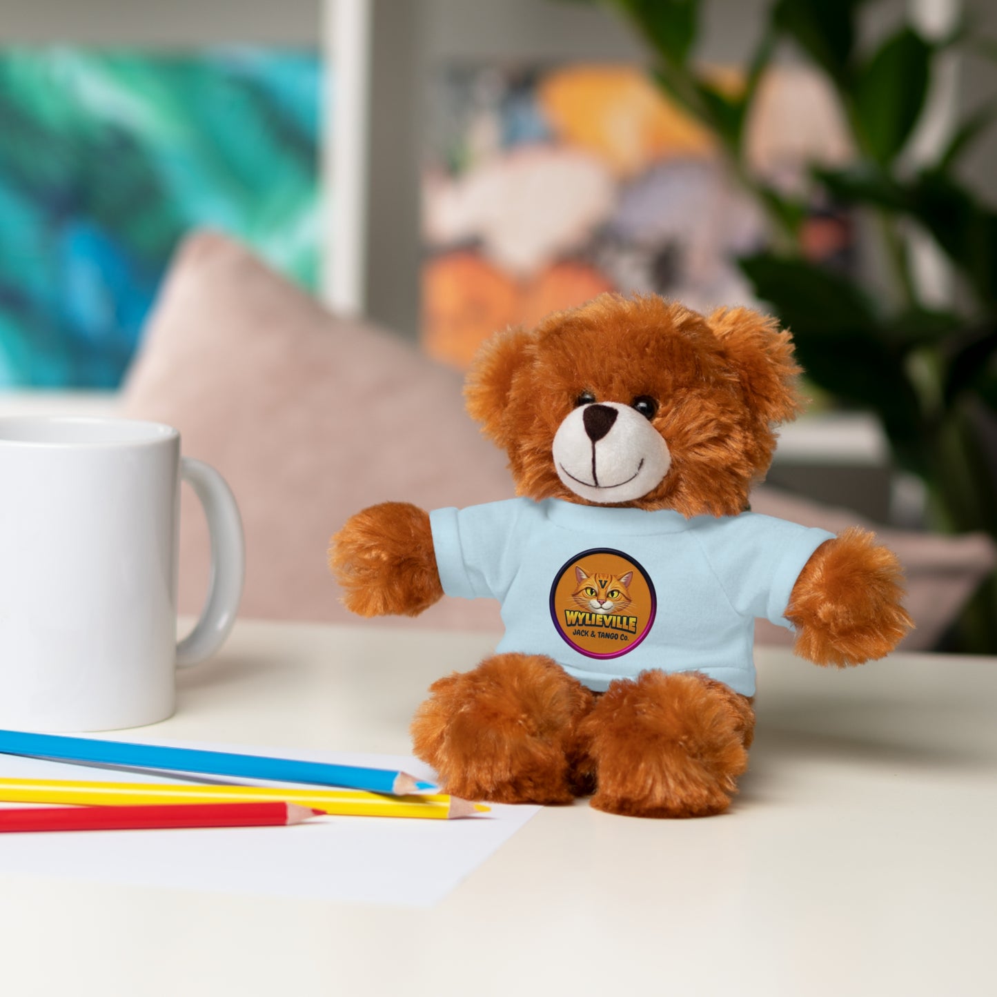 Wylieville Stuffed Animal with Tee - Cute Gift for Kids