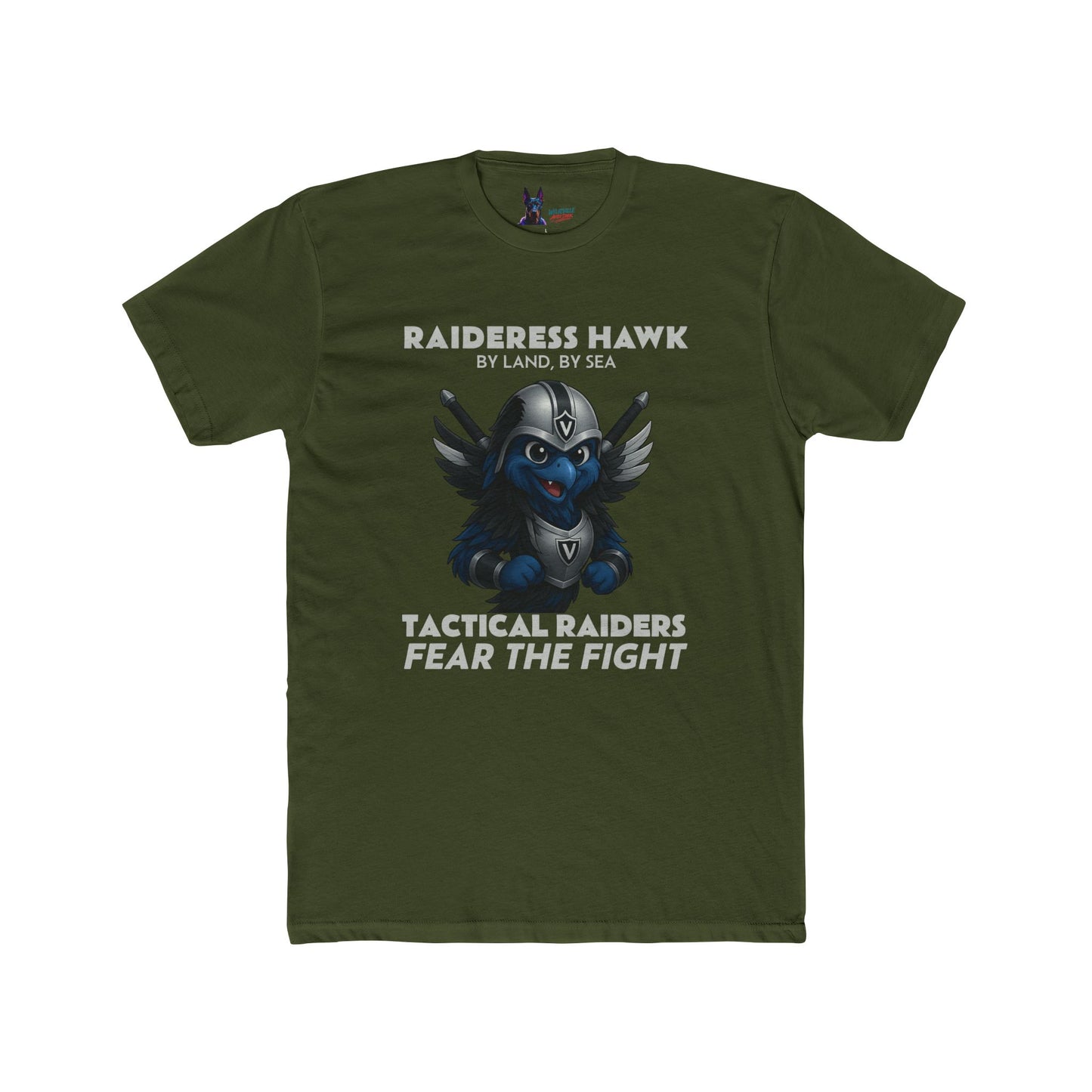 Wylieville After Dark: Raideress Hawk Fear the Fight Unisex Cotton Tee