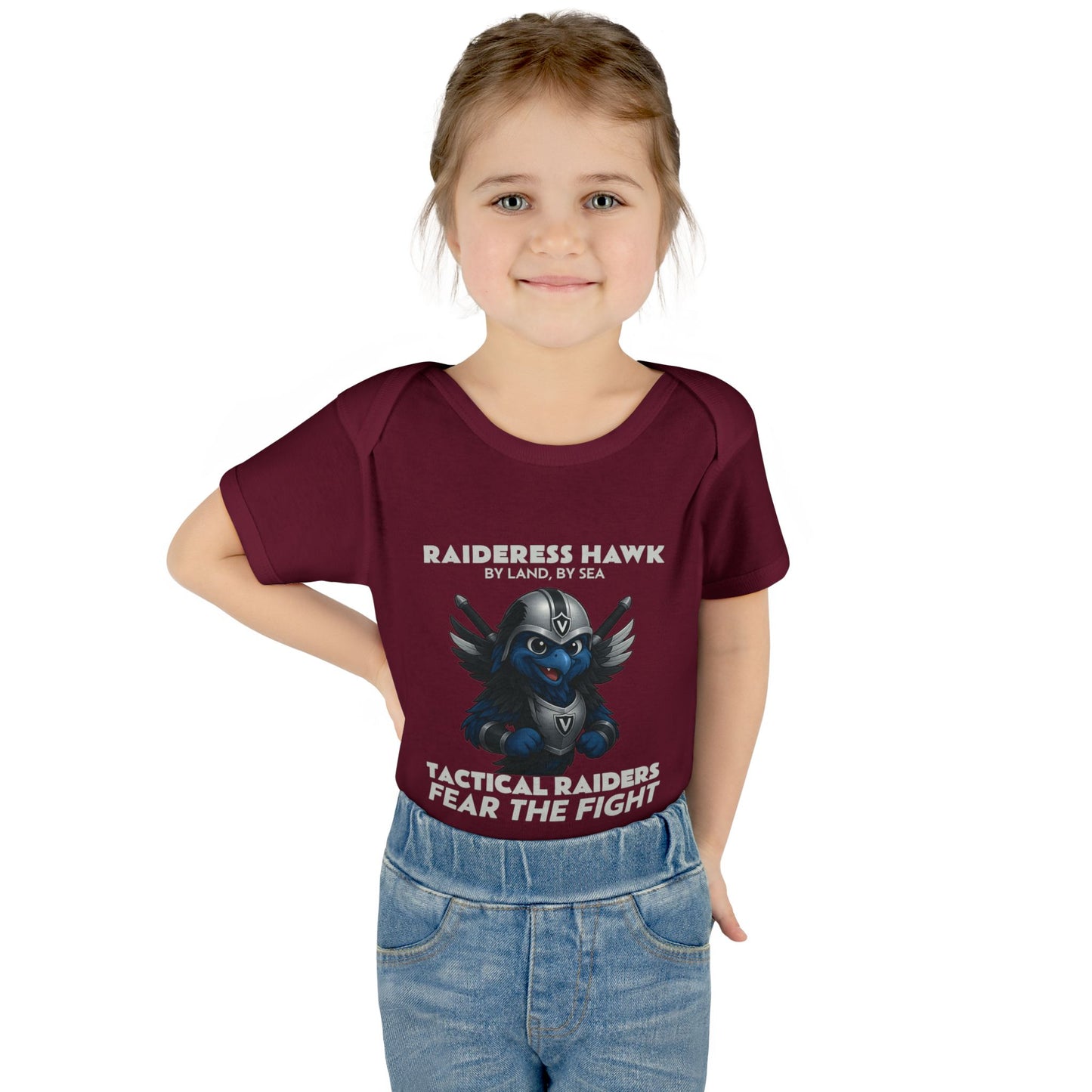 Wylieville: Raideress Hawk Cute Infant Bodysuit, Perfect for Little Fans