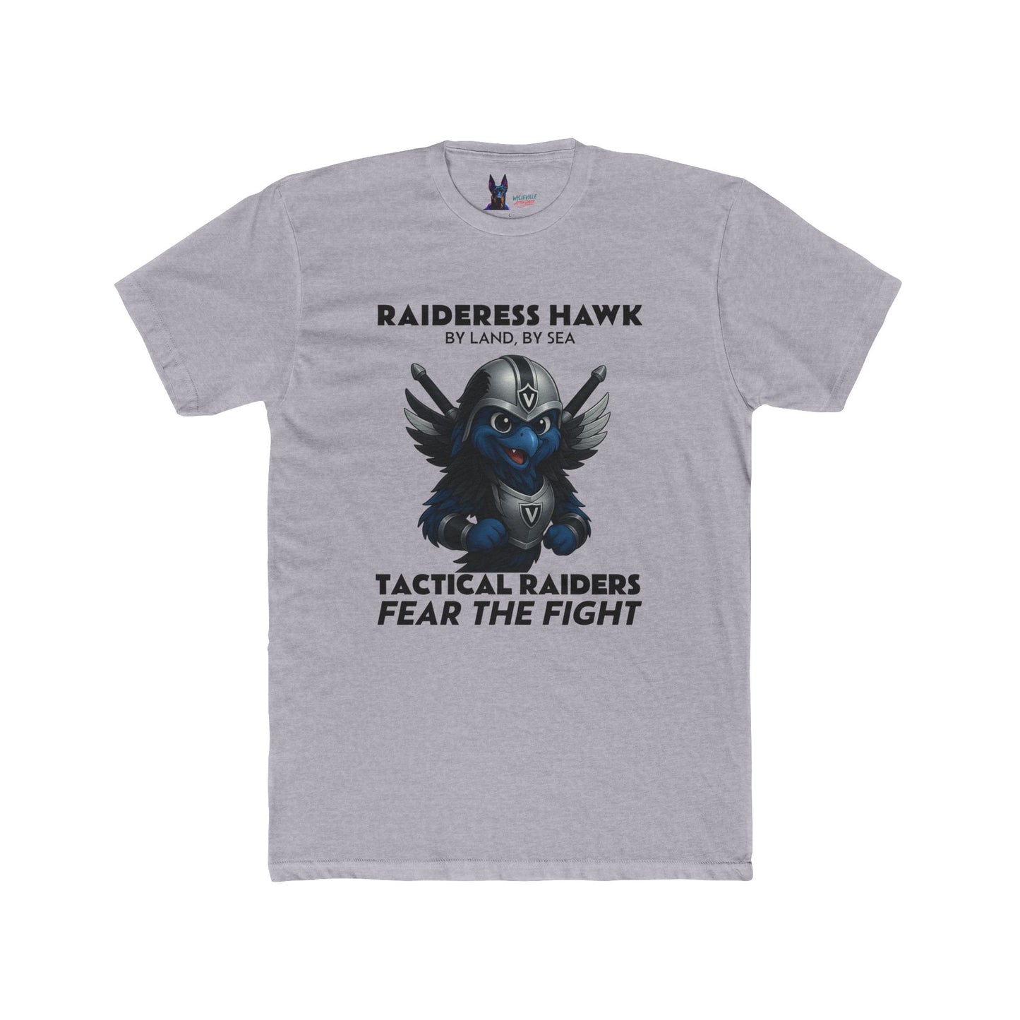 Wylieville After Dark: Raideress Hawk Fear the Fight Unisex Cotton Tee