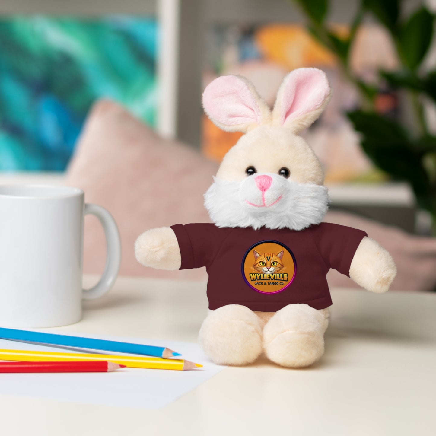 Wylieville Stuffed Animal with Tee - Cute Gift for Kids