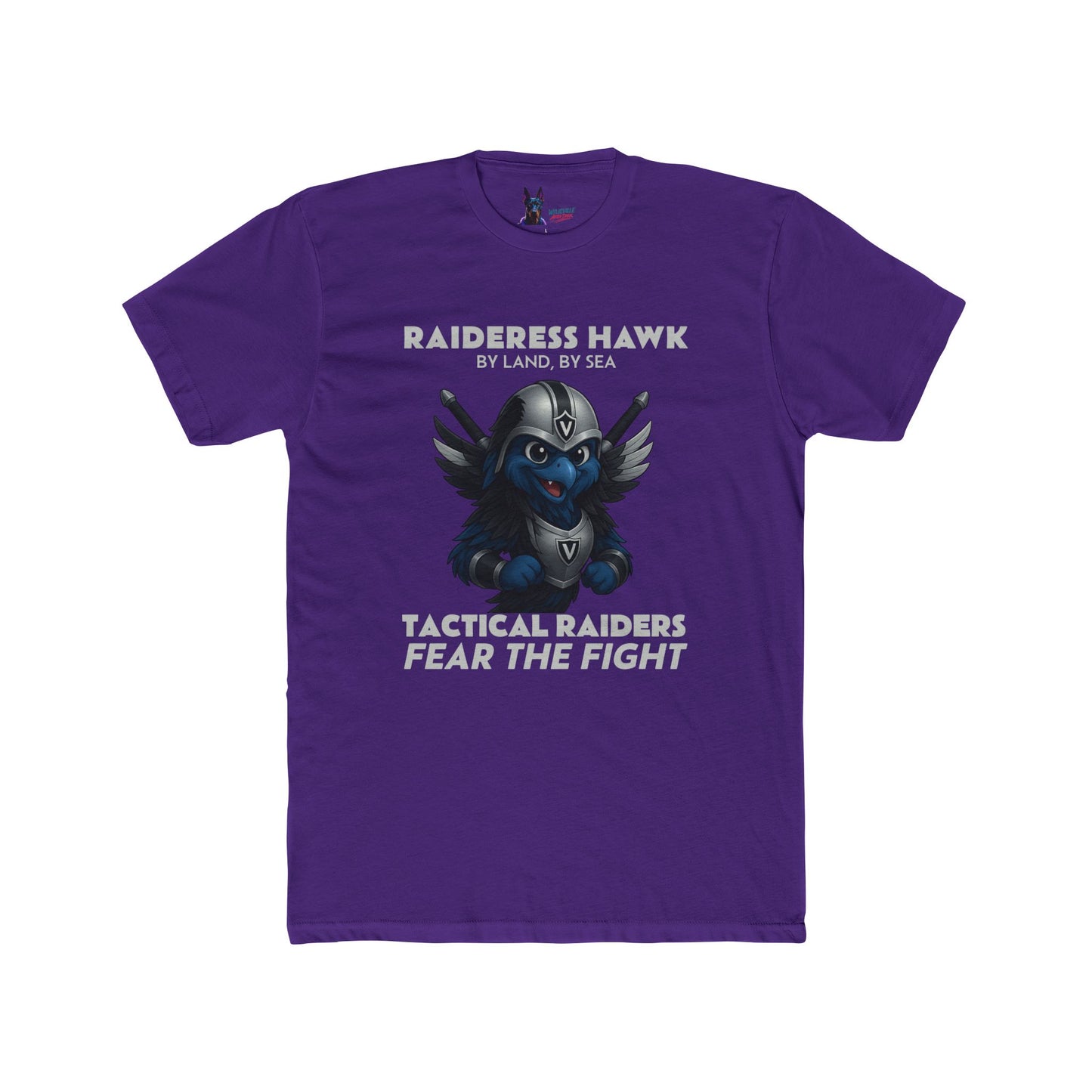 Wylieville After Dark: Raideress Hawk Fear the Fight Unisex Cotton Tee