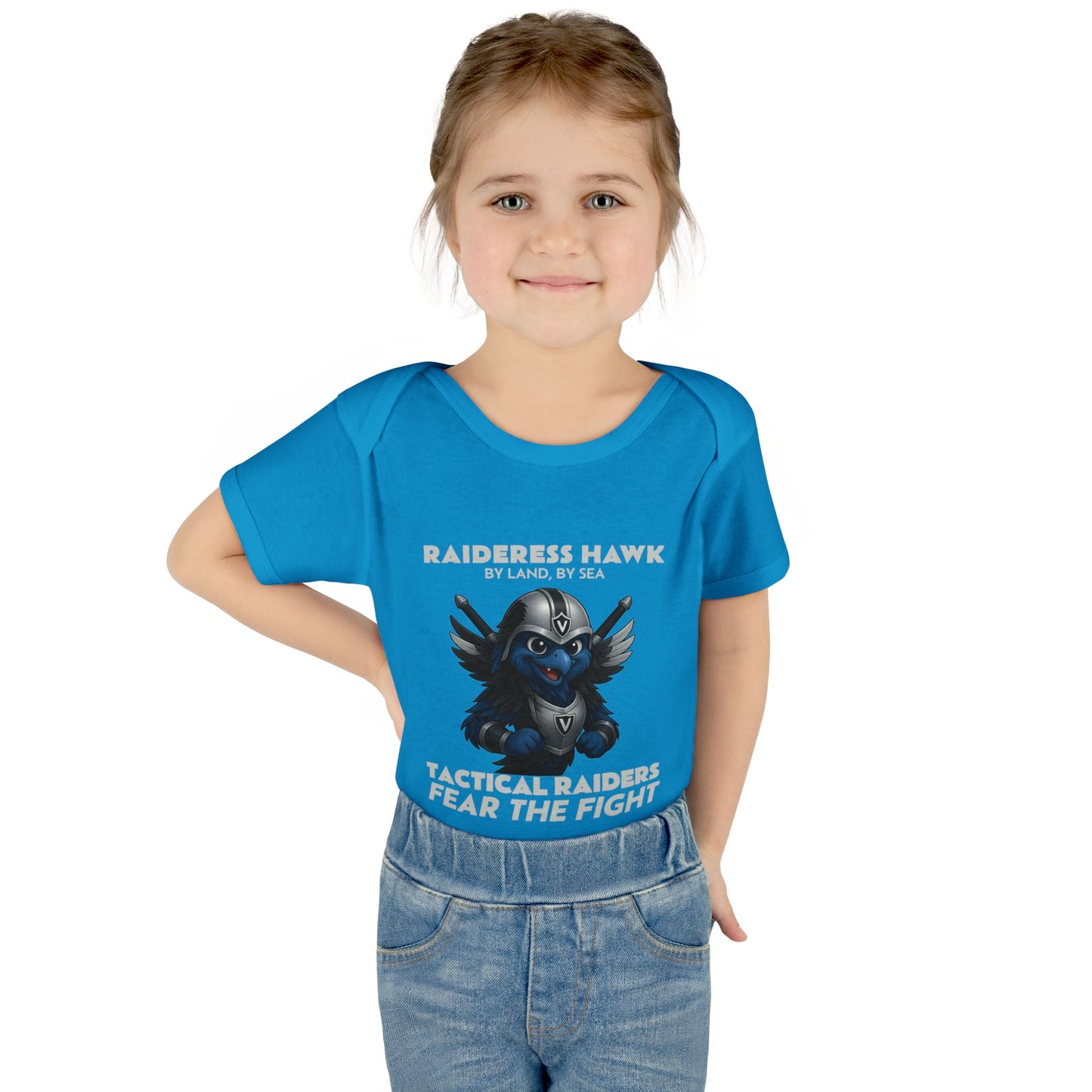 Wylieville: Raideress Hawk Cute Infant Bodysuit, Perfect for Little Fans