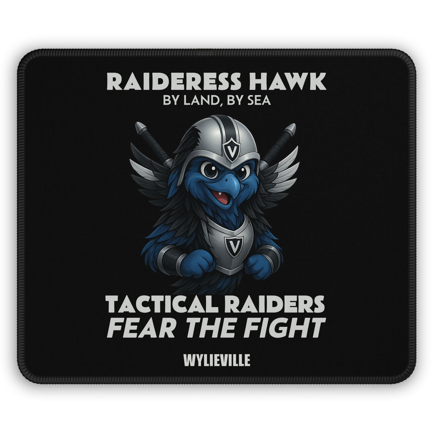 Wylieville - Raideress Hawk Fear the Fight Gaming Mouse Pad