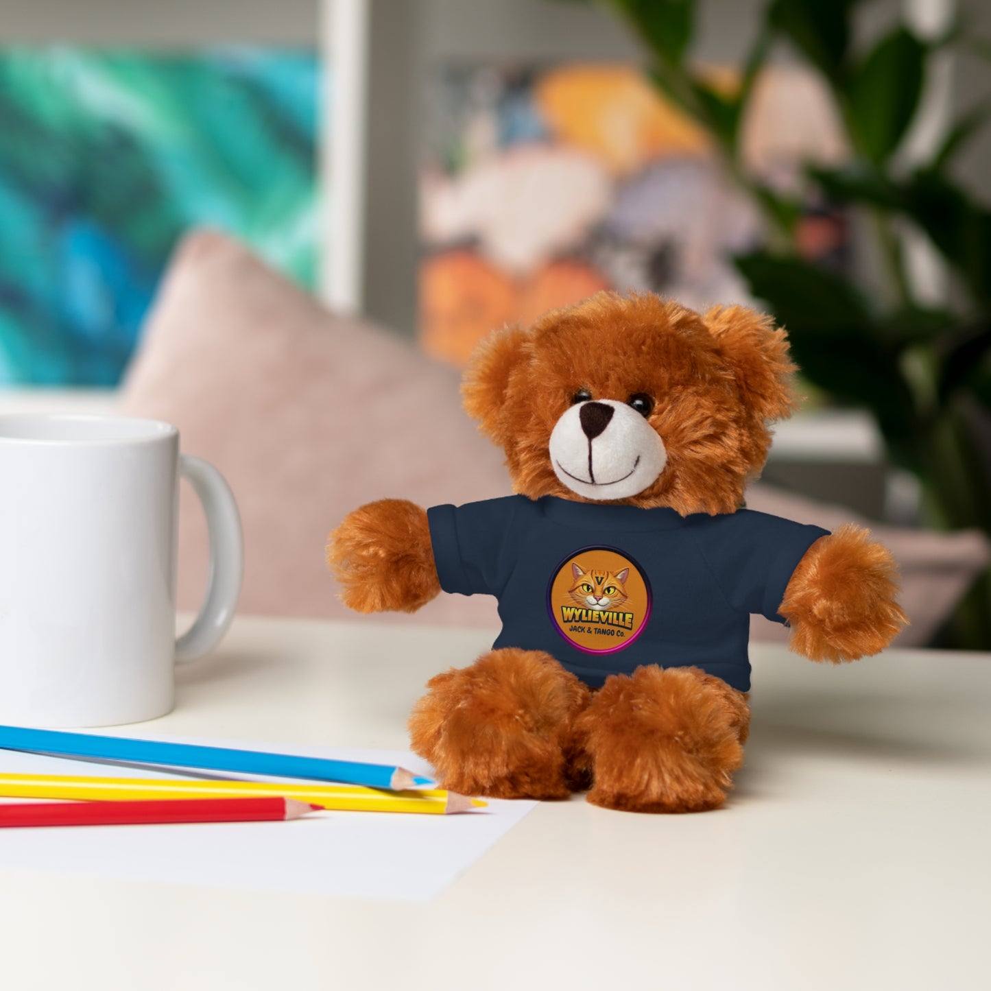 Wylieville Stuffed Animal with Tee - Cute Gift for Kids