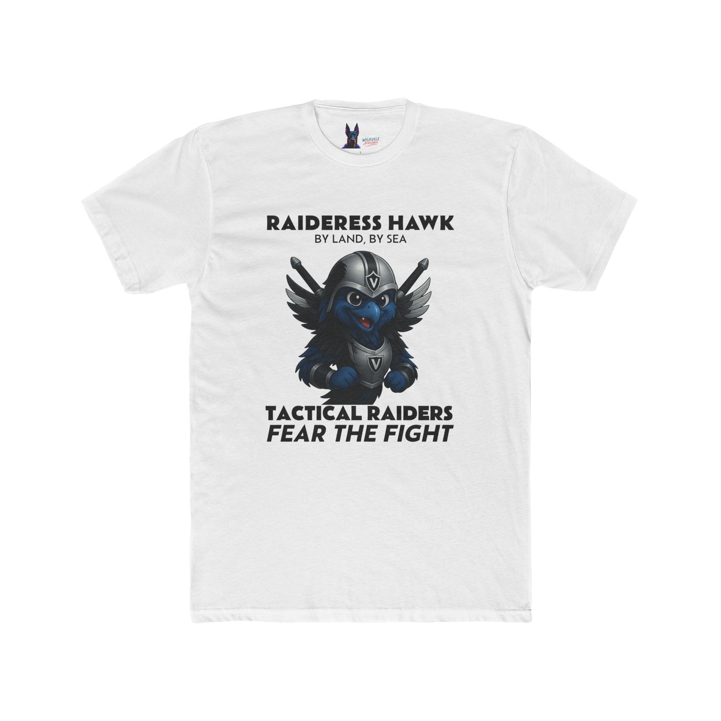 Wylieville After Dark: Raideress Hawk Fear the Fight Unisex Cotton Tee