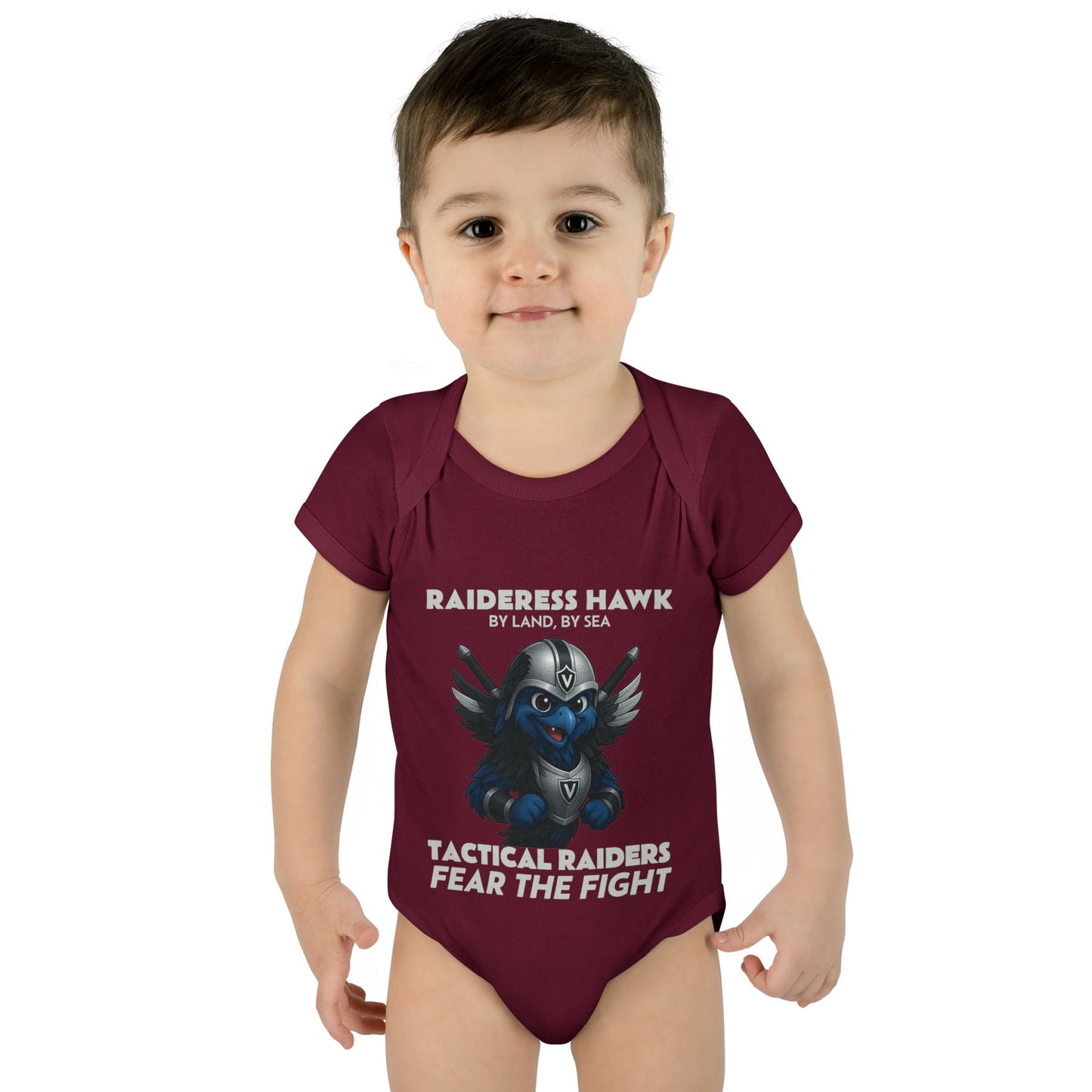 Wylieville: Raideress Hawk Cute Infant Bodysuit, Perfect for Little Fans