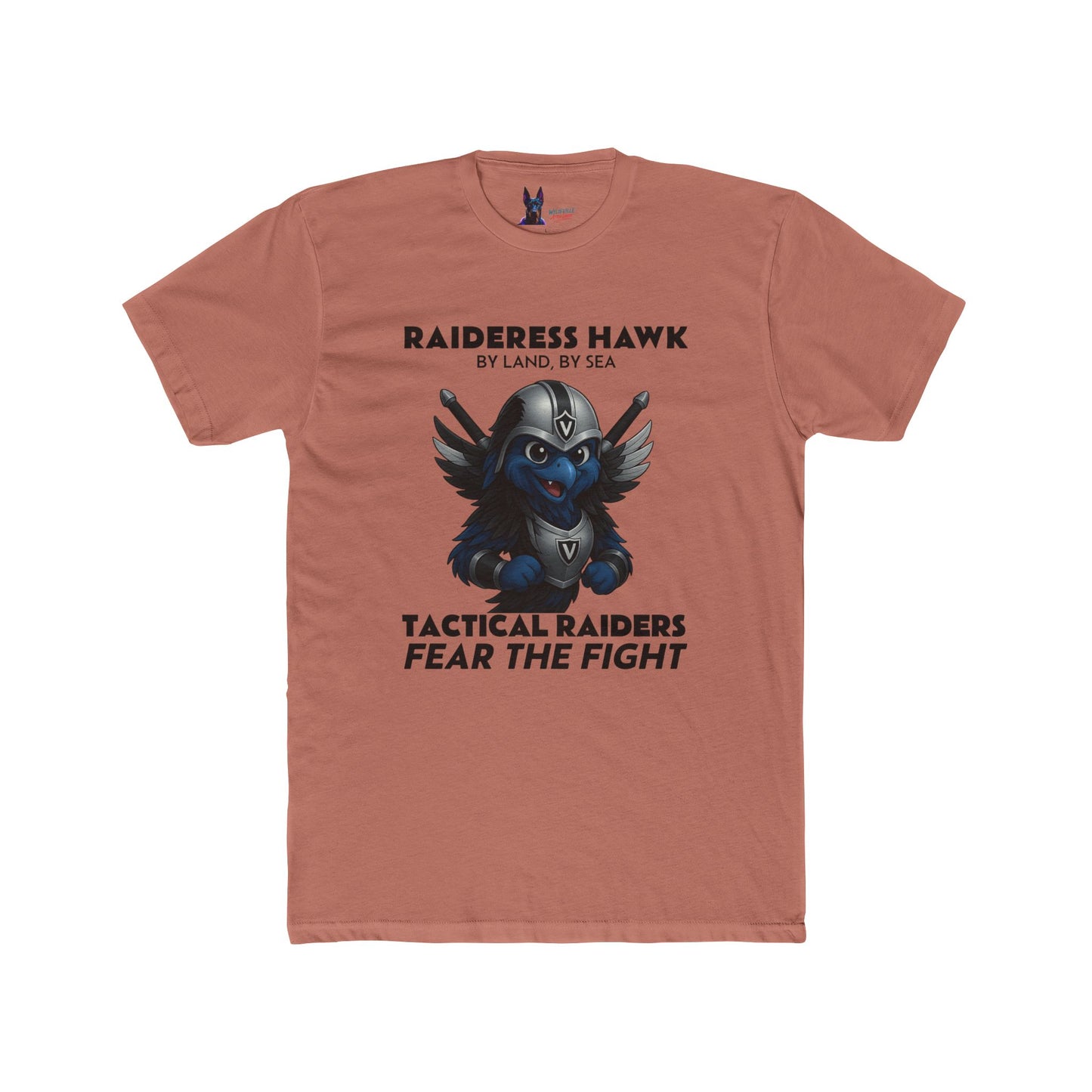 Wylieville After Dark: Raideress Hawk Fear the Fight Unisex Cotton Tee