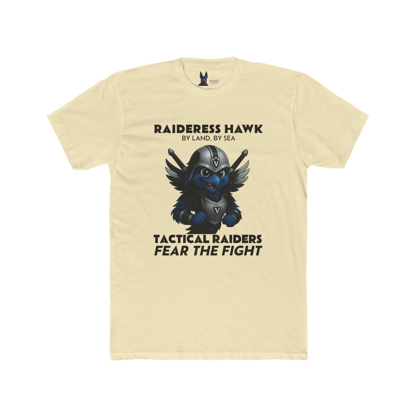 Wylieville After Dark: Raideress Hawk Fear the Fight Unisex Cotton Tee