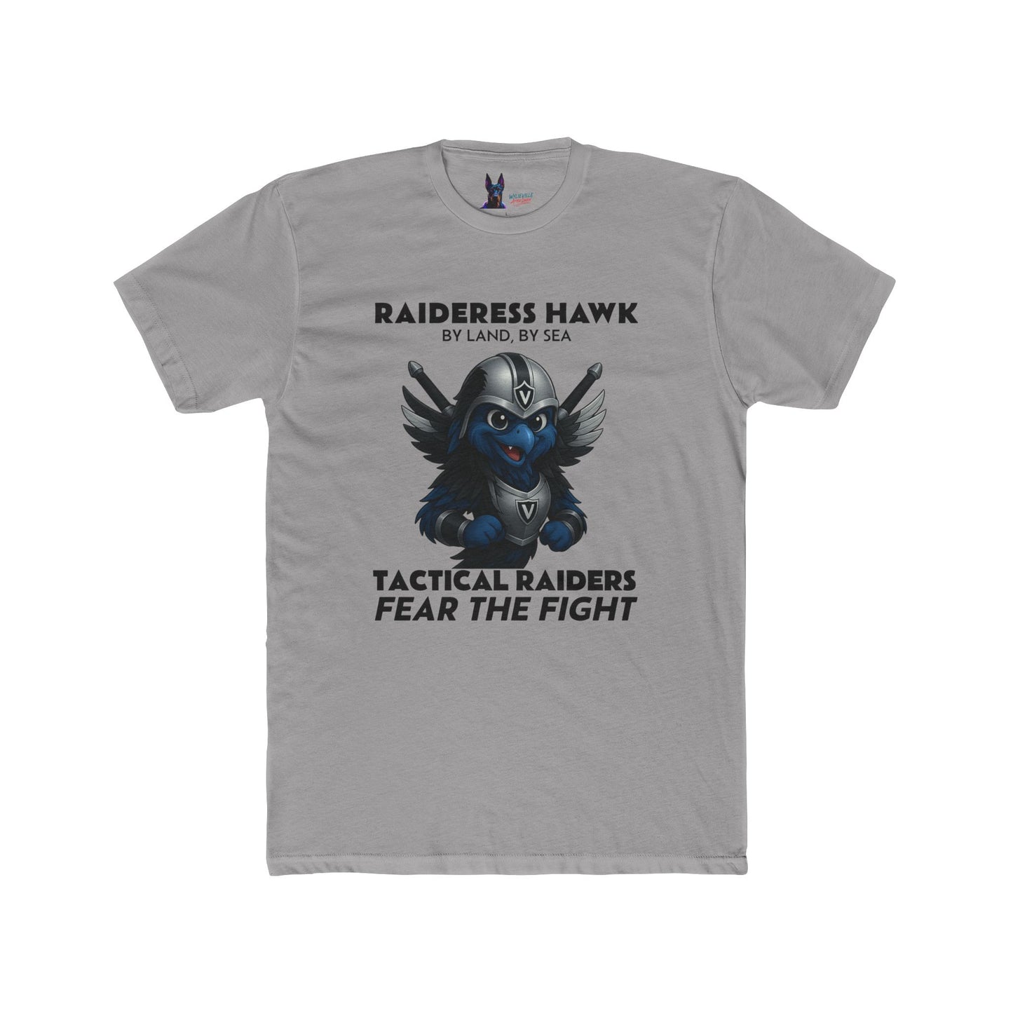 Wylieville After Dark: Raideress Hawk Fear the Fight Unisex Cotton Tee