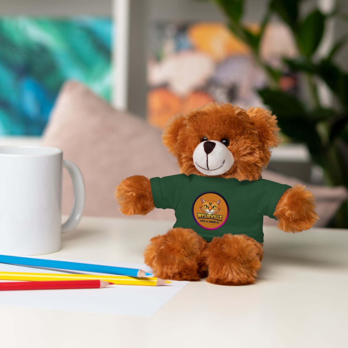 Wylieville Stuffed Animal with Tee - Cute Gift for Kids