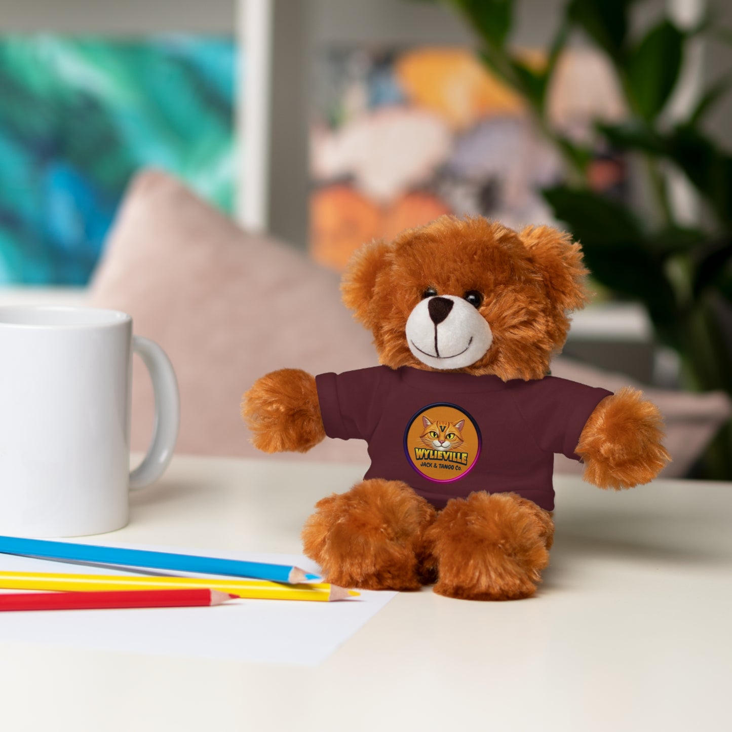 Wylieville Stuffed Animal with Tee - Cute Gift for Kids