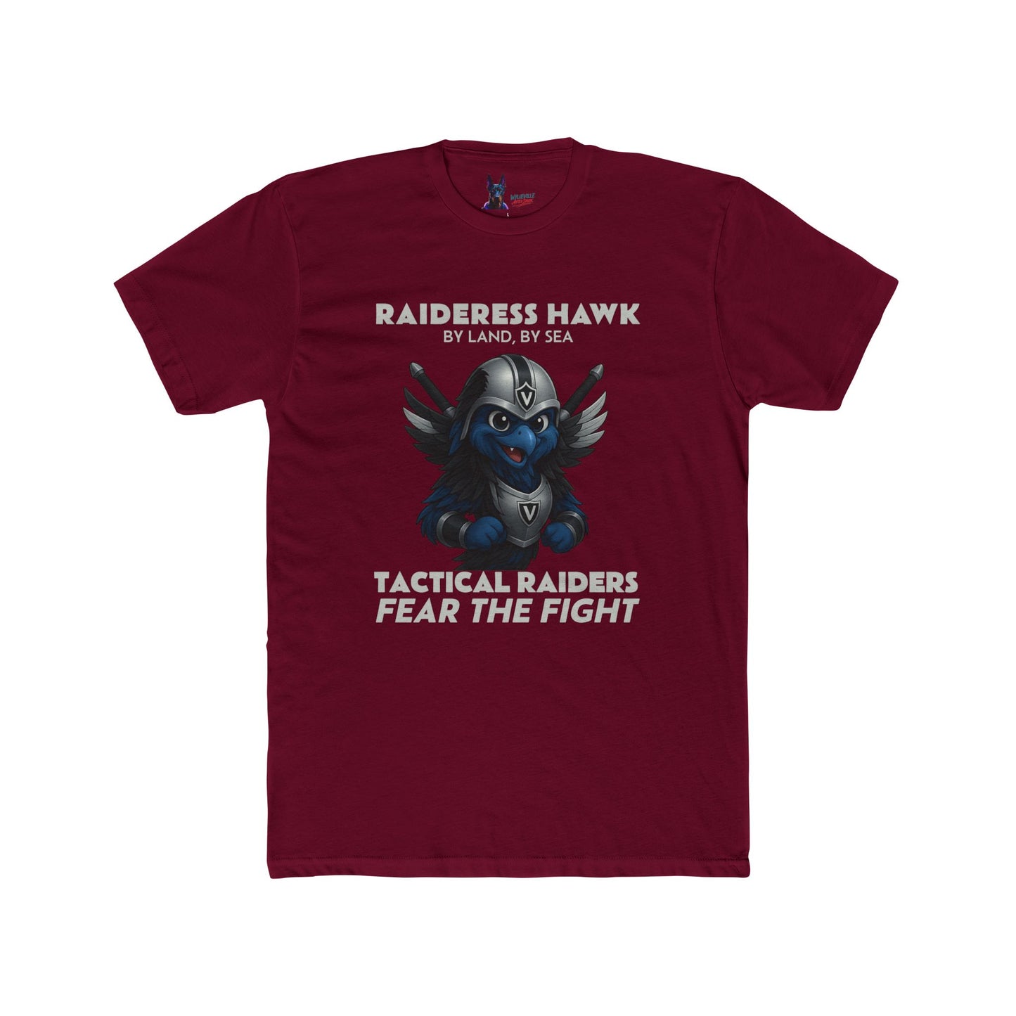 Wylieville After Dark: Raideress Hawk Fear the Fight Unisex Cotton Tee
