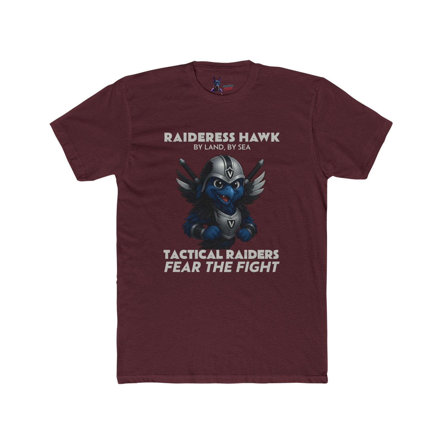 Wylieville After Dark: Raideress Hawk Fear the Fight Unisex Cotton Tee
