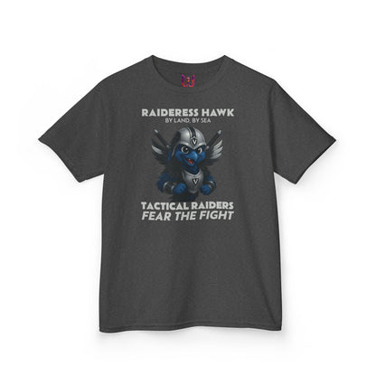 Wylieville:  Raideress Hawk Graphic Tee - Fear the Fight | Fun & Adventurous Shirt