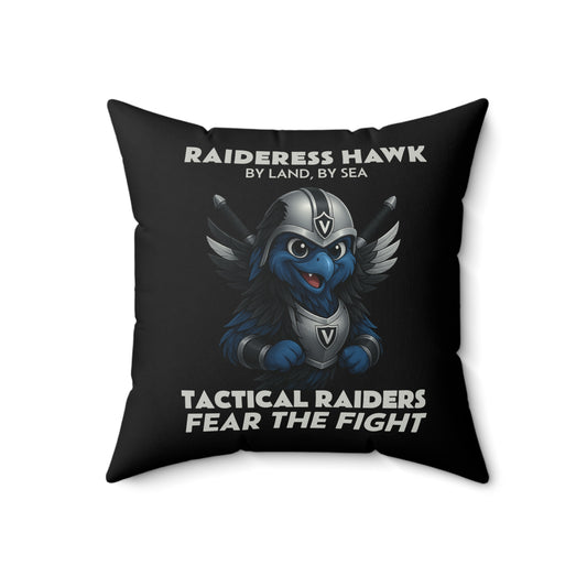 Wylieville: Raideress Hawk Fear the Fight Faux Suede Decorative Throw Pillow