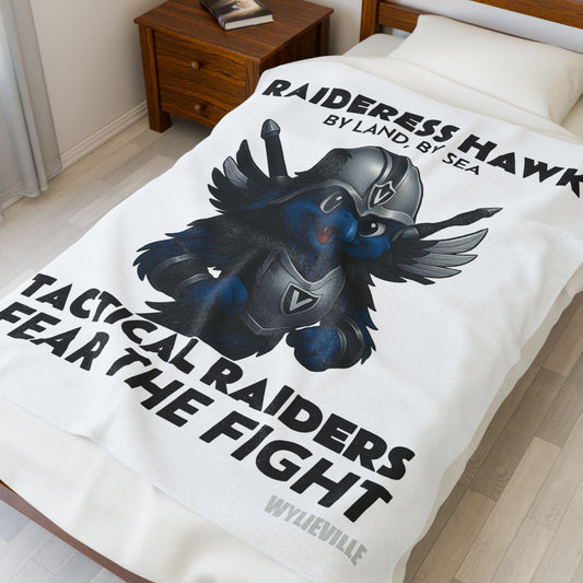 Wylieville: Raideress Hawk Fear Kids Velveteen Plush Blanket 50"×60"