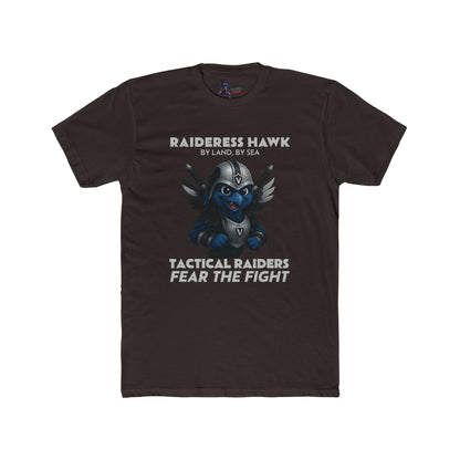 Wylieville After Dark: Raideress Hawk Fear the Fight Unisex Cotton Tee