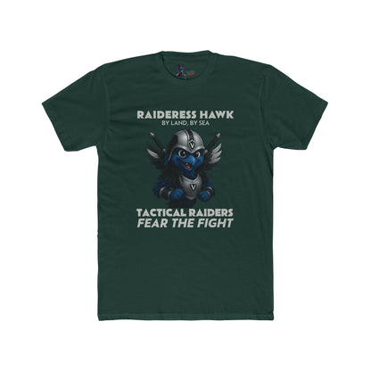 Wylieville After Dark: Raideress Hawk Fear the Fight Unisex Cotton Tee