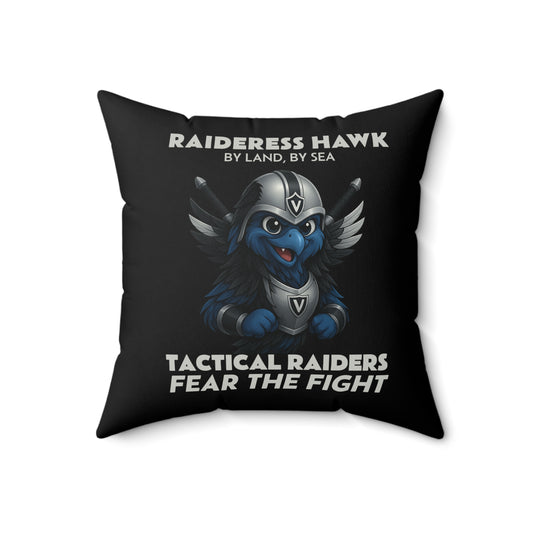 Wylieville: Raideress Hawk Fear the Fight Faux Suede Decorative Throw Pillow