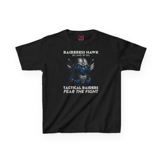 Wylieville:  Raideress Hawk Graphic Tee - Fear the Fight | Fun & Adventurous Shirt