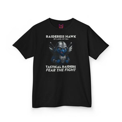 Wylieville:  Raideress Hawk Graphic Tee - Fear the Fight | Fun & Adventurous Shirt