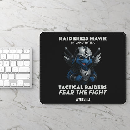 Wylieville - Raideress Hawk Fear the Fight Gaming Mouse Pad