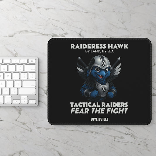 Wylieville - Raideress Hawk Fear the Fight Gaming Mouse Pad