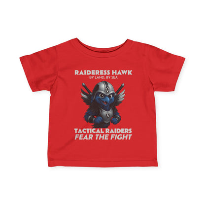 Wylieville: Raideress Hawk Fear the Fight Infant Fine Jersey Tee