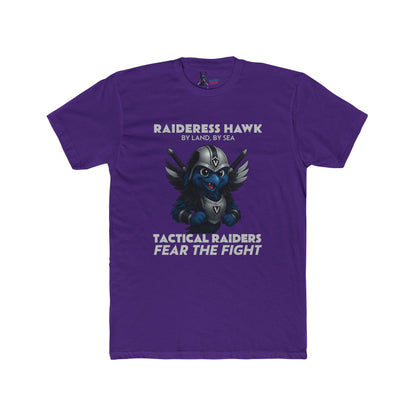 Wylieville After Dark: Raideress Hawk Fear the Fight Unisex Cotton Tee