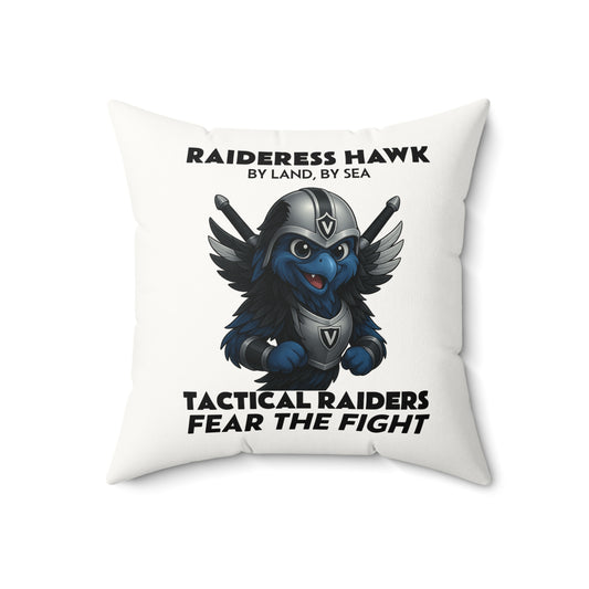 Wylieville: Raideress Hawk Fear the Fight Faux Suede Decorative Throw Pillow