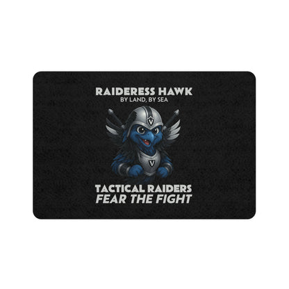 Wylieville: Raideress Hawk Fear the Fight, Pet Food Mat 12x18
