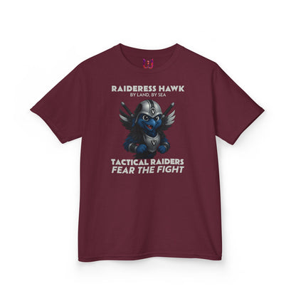Wylieville:  Raideress Hawk Graphic Tee - Fear the Fight | Fun & Adventurous Shirt